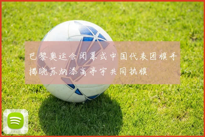 巴黎奥运会闭幕式中国代表团旗手揭晓苏炳添高亭宇共同执旗